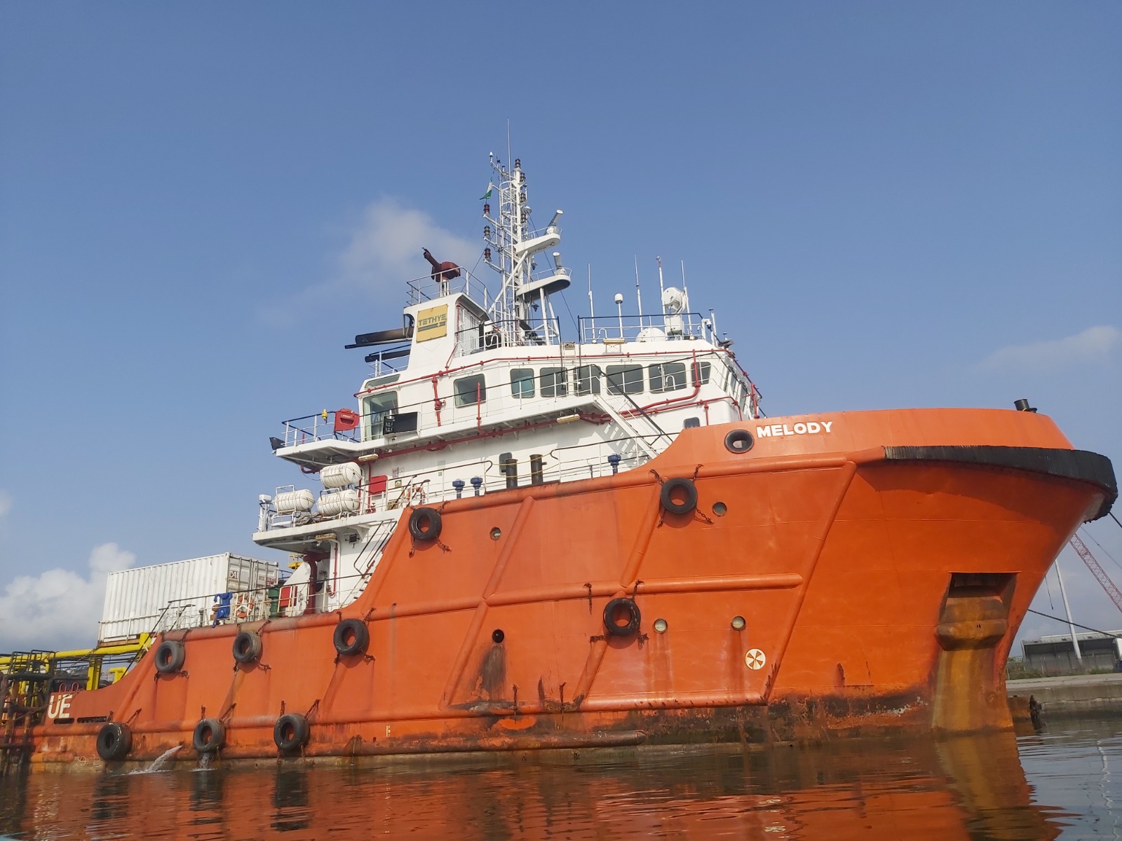 Astro Rosland marine vessel alongside a port